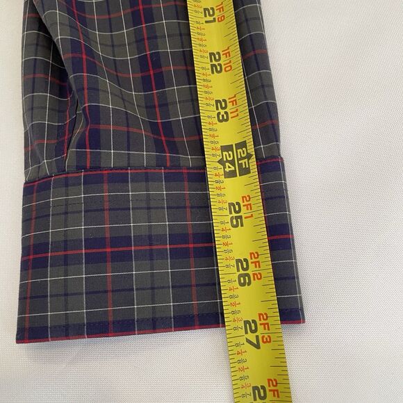 J Crew Men’s Tattersall Slim Flex Wrinkle Free Long Sleeve Button Front Shirt XL - Picture 7 of 12